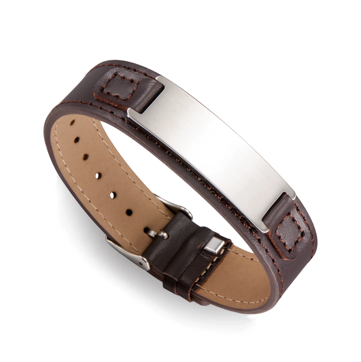 Pulsera de cuero 1 SafeID