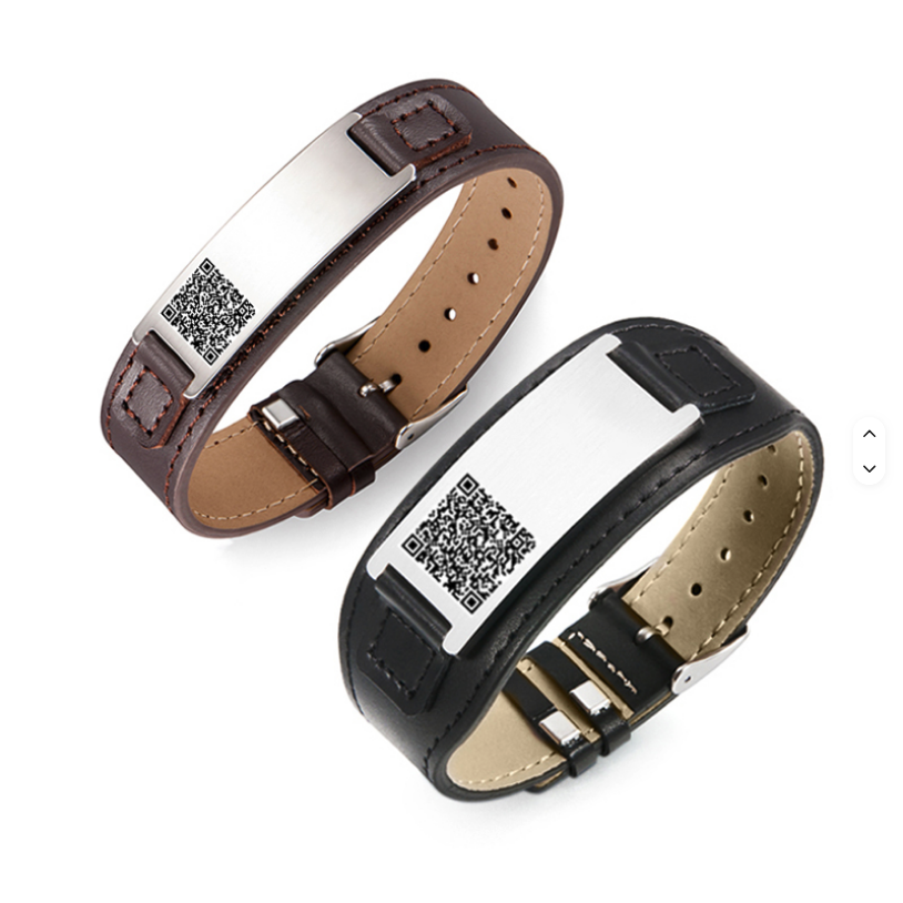 Pulsera de cuero 1 SafeID